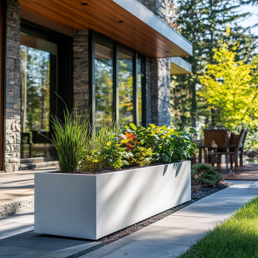 Ideas para paisajismo con jardineras